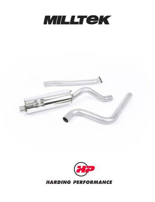MILLTEK Cat-back – Ford Fiesta ST EcoBoost - Non-resonated - Race - Burnt Titanium