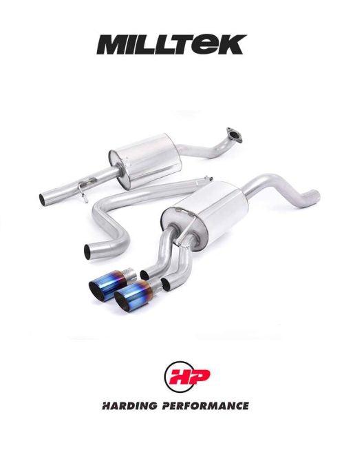 MILLTEK Cat-back – Ford Fiesta 1.0T EcoBoost - Resonated - Burnt Titanium