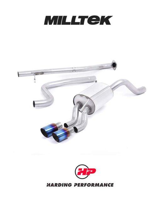 MILLTEK Cat-back – Ford Fiesta 1.0T EcoBoost - Non-resonated - Burnt Titanium