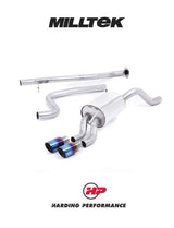 MILLTEK Cat-back – Ford Fiesta 1.0T EcoBoost - Non-resonated - Burnt Titanium