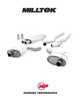 MILLTEK Cat-back – Ford Mustang GT Fastback - Resonated - Titanium