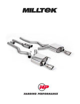 MILLTEK Cat-back – Ford Mustang EcoBoost Fastback - Non-resonated - Titanium