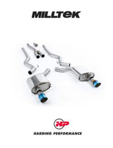 MILLTEK Cat-back – Ford Mustang EcoBoost Fastback - Non-resonated - Burnt Titanium