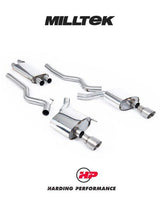 MILLTEK Cat-back – Ford Mustang EcoBoost Fastback - Resonated - Titanium