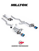 MILLTEK Cat-back – Ford Mustang EcoBoost Fastback - Resonated - Burnt Titanium