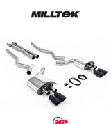 MILLTEK Cat Back Mustang GT Valvesonic Quad Requires Roush Rear Valance - Polished