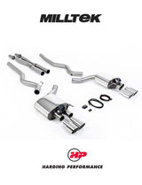 MILLTEK Cat Back Mustang GT Valvesonic Quad Requires Roush Rear Valance - Polished