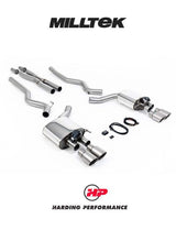 MILLTEK Cat Back Mustang GT Valvesonic Quad Requires Roush Rear Valance - Titanium