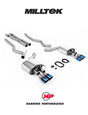MILLTEK Cat Back Mustang GT Valvesonic Quad Requires Roush Rear Valance - Burnt Titanium