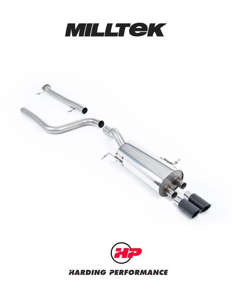 MILLTEK Cat Back Fiesta Mk7/Mk7.5 ST - Non-resonated / Race