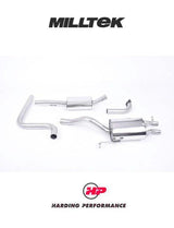MILLTEK Cat-back – Ford Fiesta Mk7/Mk7.5 1.0T EcoBoost - Resonated - Carbon