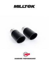 MILLTEK Cat-back – Ford Fiesta Mk7/Mk7.5 1.0T EcoBoost - Resonated - Carbon