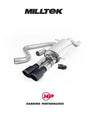 MILLTEK GPF Back – Fiesta Mk8 & Mk8.5 ST 1.5 EcoBoost - MK8.5 (Post Sept 2020) - Suit OE - Cerakote Black GT-90 Trims