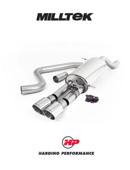 MILLTEK GPF Back – Fiesta Mk8 & Mk8.5 ST 1.5 EcoBoost - MK8.5 (Post Sept 2020) - Suit OE - Polished GT-90 Trims