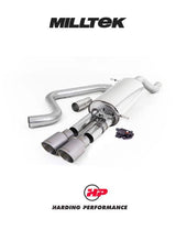 MILLTEK GPF Back – Fiesta Mk8 & Mk8.5 ST 1.5 EcoBoost - MK8.5 (Post Sept 2020) - Suit OE - Brushed Titanium GT-90 Trims