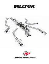 MILLTEK Ford Ranger Raptor Catback Exhaust - Polished GT-115 Trims