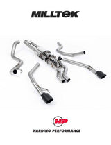 MILLTEK Ford Ranger Raptor Catback Exhaust - Cerakote Black GT-115 Trims