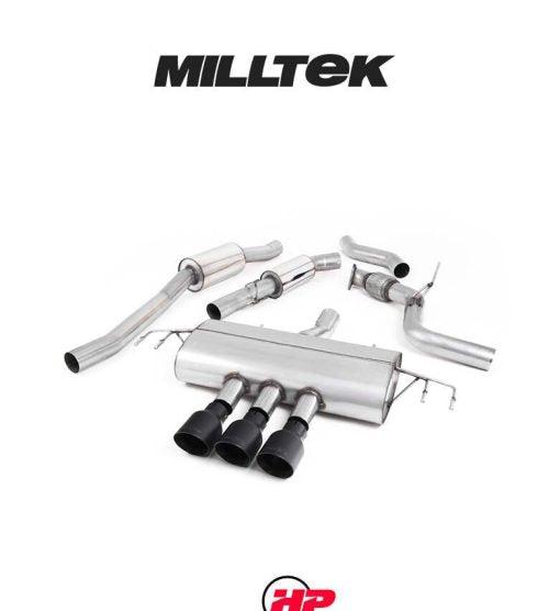 MILLTEK Cat-back – Honda Civic (FK8) Type-R - Resonated - Cerakote Black