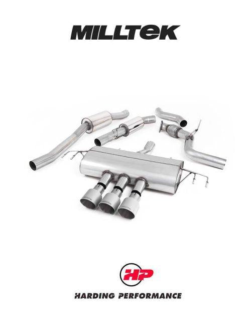 MILLTEK Cat-back – Honda Civic (FK8) Type-R - Resonated - Titanium