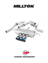 MILLTEK Cat-back – Honda Civic (FK8) Type-R - Resonated - Burnt Titanium