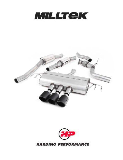 MILLTEK Cat-back – Honda Civic (FK8) Type-R - Resonated - Carbon