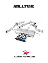 MILLTEK Cat-back – Honda Civic (FK8) Type-R - Part-resonated / Road+ - Burnt Titanium