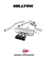 MILLTEK Cat-back – Honda Civic (FK8) Type-R - Non-resonated - Carbon
