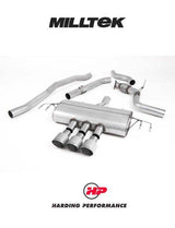 MILLTEK Cat-back – Honda Civic (FK8) Type-R - Non-resonated - Titanium