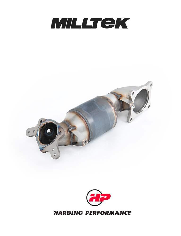 MILLTEK Downpipe – Honda Civic Type R FL5 - Cast Downpipe with HJS High Flow Sports Cat