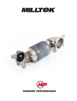 MILLTEK Downpipe – Honda Civic Type R FL5 - Cast Downpipe with HJS High Flow Sports Cat