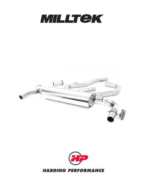 MILLTEK Cat Back – i30 N Performance Fastback - Resonated - Titanium GT-115 Trims