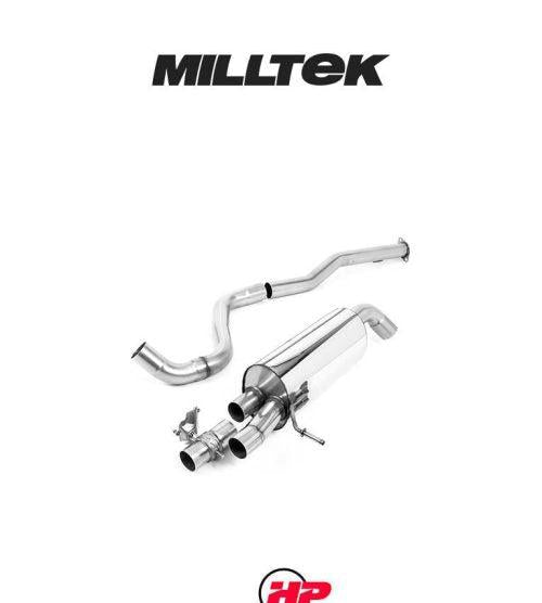 MILLTEK Particulate Filter-back Hyundai i20N 1.6 T-GDi - Non-resonated - GT-90 Titanium Trims