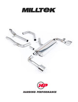 MILLTEK Cat-back – Hyundai i30 N Facelift Hatch - Non-resonated - GT-139 Polished Trims