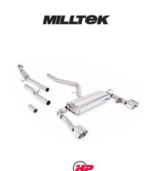 MILLTEK Cat-back – Hyundai Kona N - Non-resonated - GT-139 Polished Trims