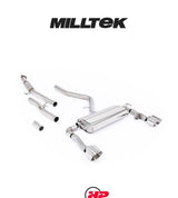 MILLTEK Cat-back – Hyundai Kona N - Resonated - GT-139 Polished Trims