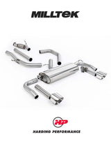 MILLTEK Cat-back – Hyundai i30 N Premium Sedan - Resonated - GT-139 Polished Trims