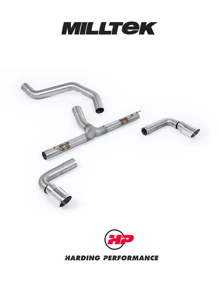 MILLTEK Non-Resonated OPF/GPF Back System INEOS Grenadier B57/B58 3.0 I6 Turbo - Non-Resonated - JET-90 Carbon Tips