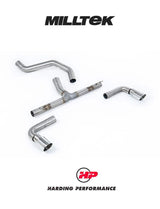 MILLTEK Non-Resonated OPF/GPF Back System INEOS Grenadier B57/B58 3.0 I6 Turbo - Non-Resonated - JET-90 Carbon Tips
