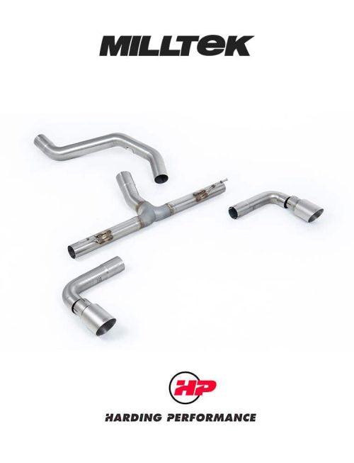 MILLTEK Non-Resonated OPF/GPF Back System INEOS Grenadier B57/B58 3.0 I6 Turbo - Non-Resonated - GT-90 Brushed Titanium Tips