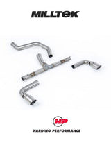 MILLTEK Non-Resonated OPF/GPF Back System INEOS Grenadier B57/B58 3.0 I6 Turbo - Non-Resonated - GT-90 Brushed Titanium Tips