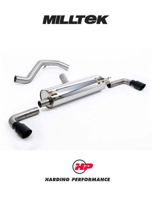 MILLTEK Non-Resonated OPF/GPF Back System INEOS Grenadier B57/B58 3.0 I6 Turbo - Resonated - GT-90 Cerakote Black Tips