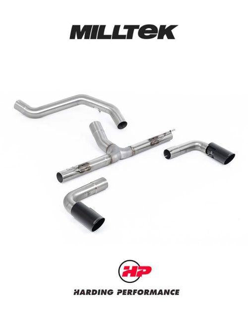 MILLTEK Non-Resonated OPF/GPF Back System INEOS Grenadier B57/B58 3.0 I6 Turbo - Non-Resonated - Premium GT-90 Cerakote Black Tips (Hidden Clamp Tip)