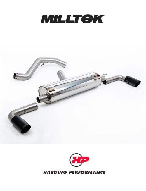 MILLTEK Non-Resonated OPF/GPF Back System INEOS Grenadier B57/B58 3.0 I6 Turbo - Resonated - Premium GT-90 Cerakote Black Tips (Hidden Clamp Tip)