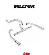 MILLTEK OPF/GPF Back System INEOS Grenadier Quartermaster B57/B58 3.0 I6 Turbo - Non-Resonated - GT-90 Brushed Titanium Tips