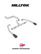 MILLTEK OPF/GPF Back System INEOS Grenadier Quartermaster B57/B58 3.0 I6 Turbo - Non-Resonated - GT-90 Cerakote Black Tips