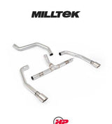 MILLTEK OPF/GPF Back System INEOS Grenadier Quartermaster B57/B58 3.0 I6 Turbo - Non-Resonated - GT-90 Brushed Titanium Tips