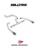 MILLTEK OPF/GPF Back System INEOS Grenadier Quartermaster B57/B58 3.0 I6 Turbo - Non-Resonated - GT-90 Burnt/Blue Titanium Tips