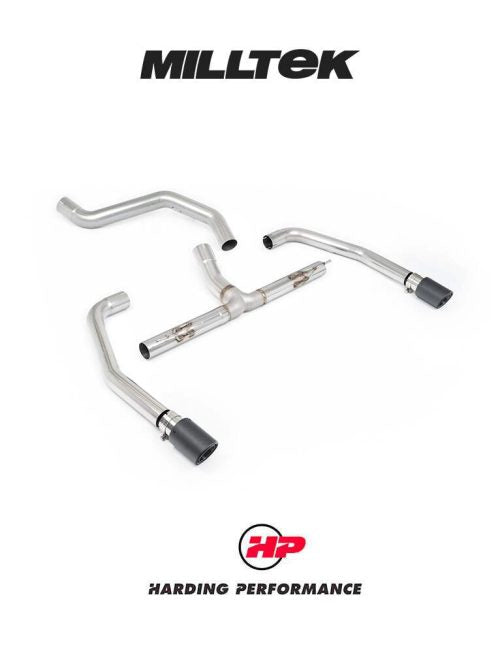 MILLTEK OPF/GPF Back System INEOS Grenadier Quartermaster B57/B58 3.0 I6 Turbo - Non-Resonated - JET-90 Carbon Tips