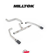 MILLTEK OPF/GPF Back System INEOS Grenadier Quartermaster B57/B58 3.0 I6 Turbo - Non-Resonated - JET-90 Carbon Tips