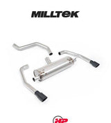 MILLTEK OPF/GPF Back System INEOS Grenadier Quartermaster B57/B58 3.0 I6 Turbo - Resonated - GT-90 Cerakote Black Tips